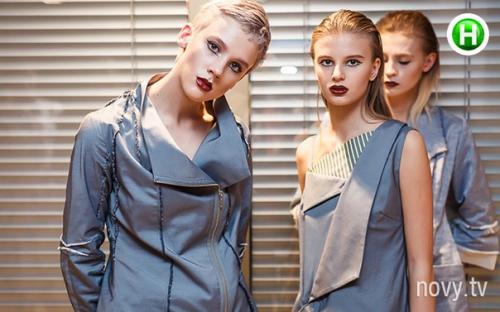 Дев'ять учасниць реаліті Супермодель по -українськи дефілювали на показах спеціального проекту для молодих дизайнерів. 03