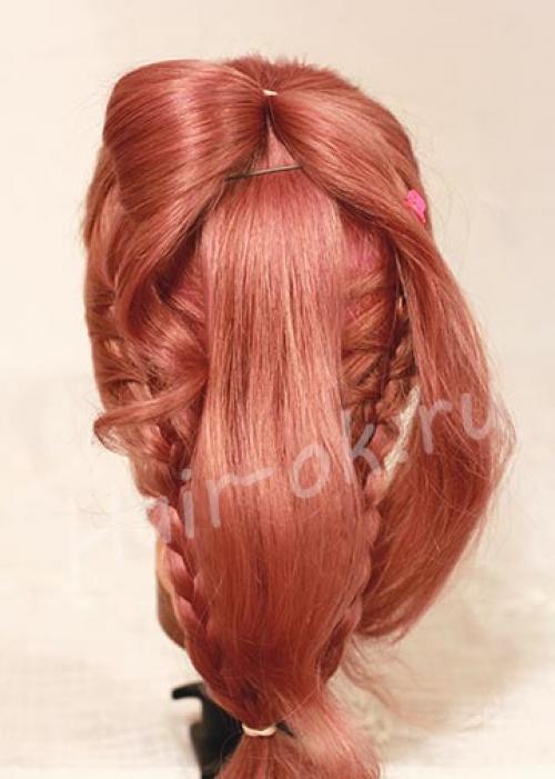 Красивая длинная коса с бантом? 05