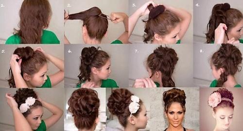 Уроки создания шикарных вечерних причесок? 04