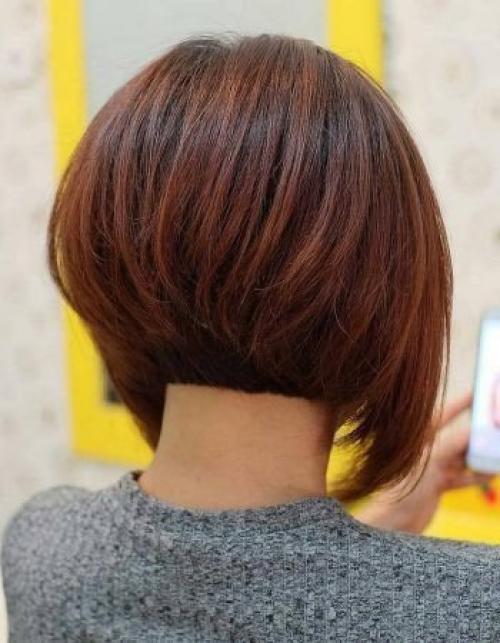 Стрижка каре на ножке. 01