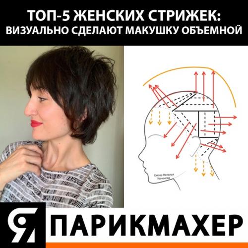Топ - 5 женских стрижек: визуально сделают макушку объёмной. 03 Топ - 5 женских стрижек: визуально сделают макушку объёмной. 03