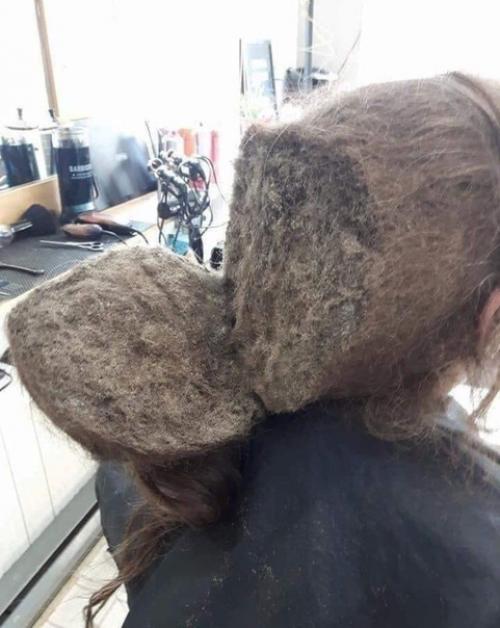 Вот как выглядят волосы, если их не мыть 3 года. 01