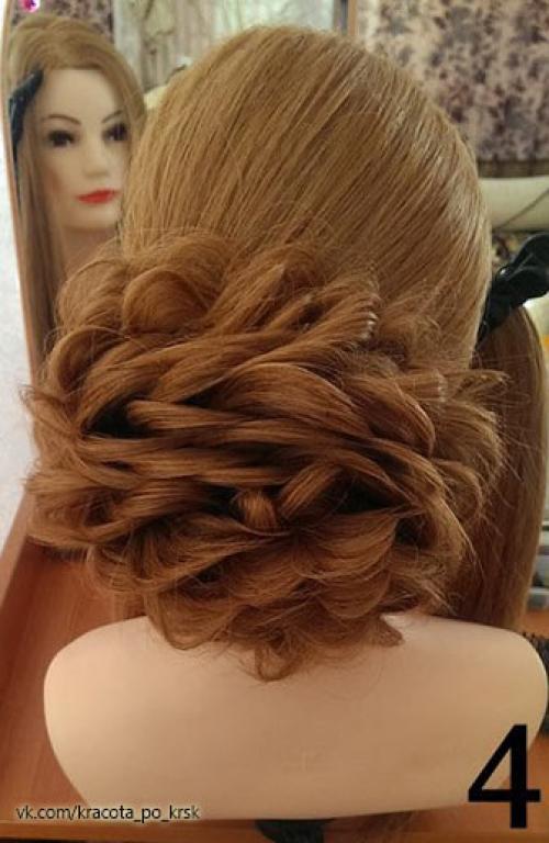 Прическа на зимнее торжество. 04
