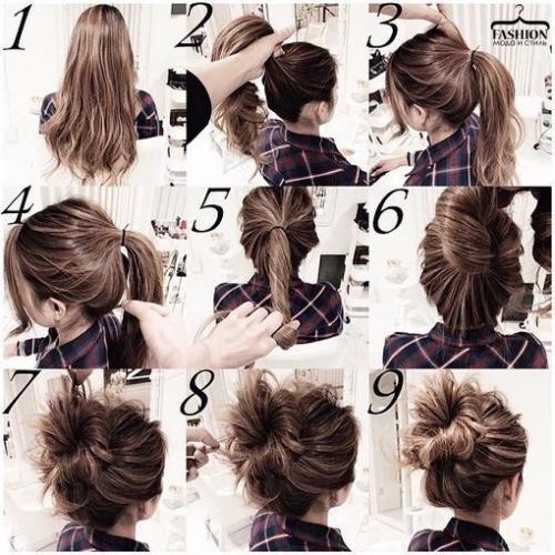 Уроки причесок с собранными волосами? 04