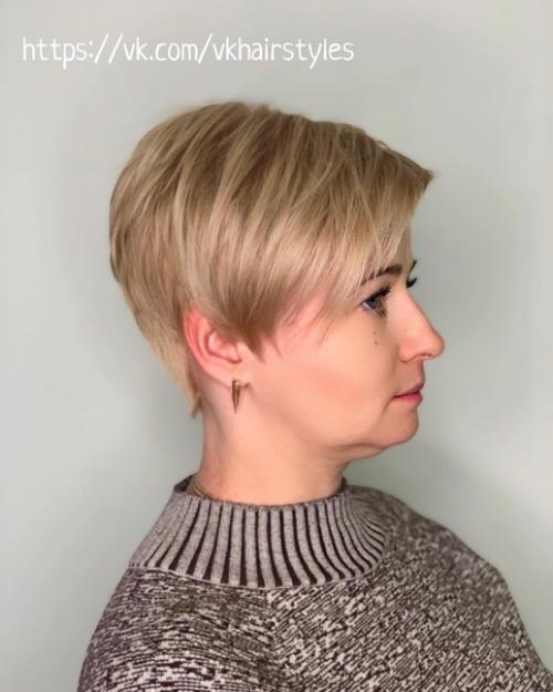 Pixie имеет много вариаций длины чёлки, висков и затылка, что каждый может найти для себя свою идеальную короткую стрижку. 03