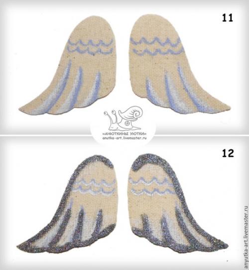 Сeребристый aнгел. Для ангела, помимо ткани, понадобится крупная деревянная бусина. 05 Сeребристый aнгел. Для ангела, помимо ткани, понадобится крупная деревянная бусина. 05