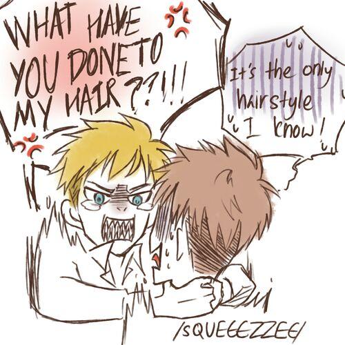 Armin. Армину помощь с волосами нужна. 01