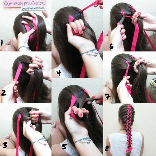 Коса из пяти прядок ( с летами). 01