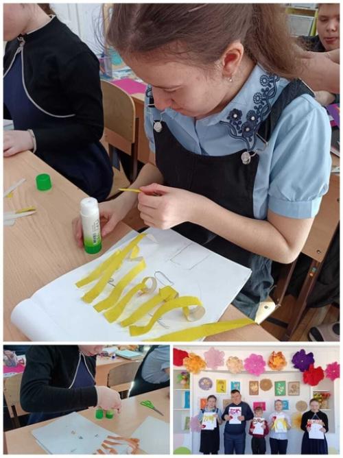 На уроке изобразительной деятельности ребята 6 в класса сделали замечательные причёски своим мамам! 01