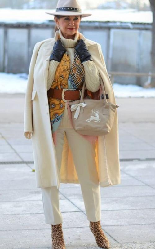 Весенние стильные образы для женщин 50+. 02