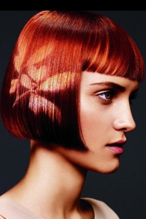 Трафаретное окрашивание. Не так давно в парикмахерском искусстве появилась новая техника покраски волос с использованием трафарета. 02