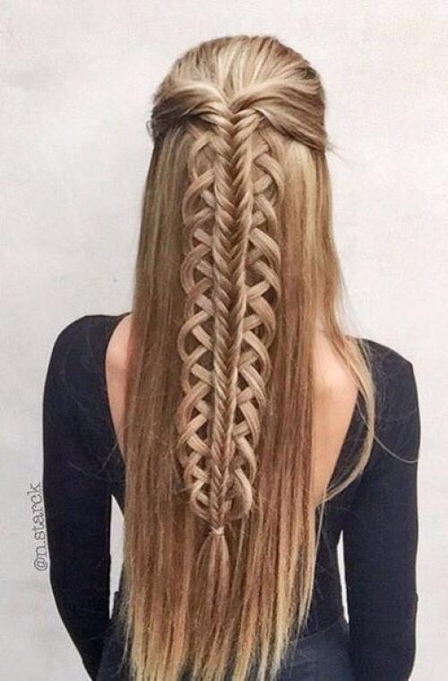 Классные идеи причесок на длинные волосы. 05