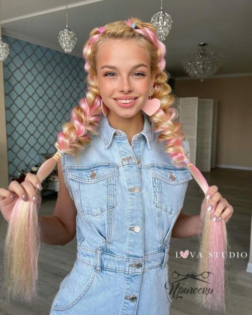 Молодежная прическа - мечта многих девушек. 09