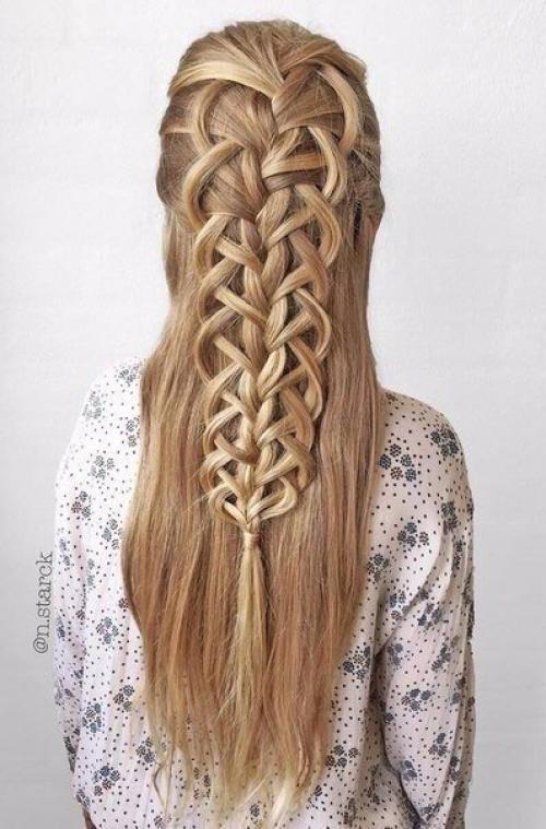 Классные идеи причесок на длинные волосы. 01