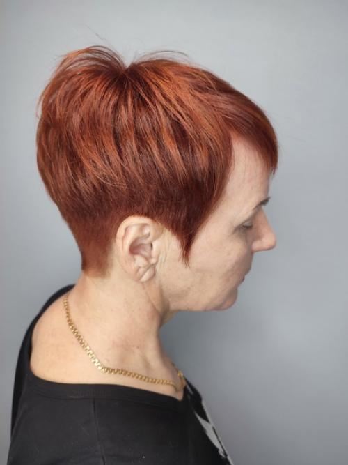 Недавно у меня была чудесная женщина, для которой мы создали образ в ярком, рыжем цвете. 03