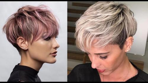 Самая дерзкая и популярная стрижка на короткие волосы пикси, отлично подходит молодым и амбициозным представительницам прекрасного пола. 04