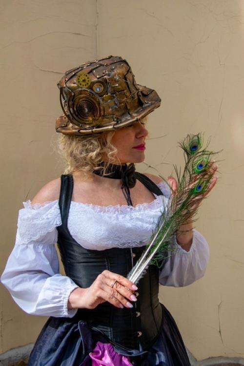 Давно хотела повторить один из своих любимых образов, в стиле стимпанк. 05