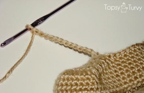 Мы вяжем пинетки крючком. 05