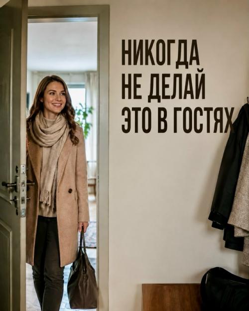 Некоторые вещи в гостях лучше не делать! 
