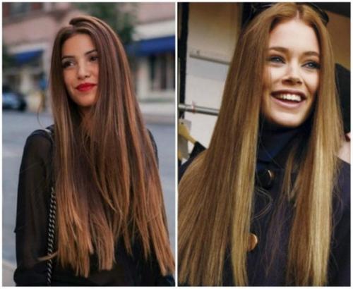 Прямые волосы. Для настоящих ценительниц элегантного стиля, можно подобрать прическу с идеально гладкими и ровными волосами. 04