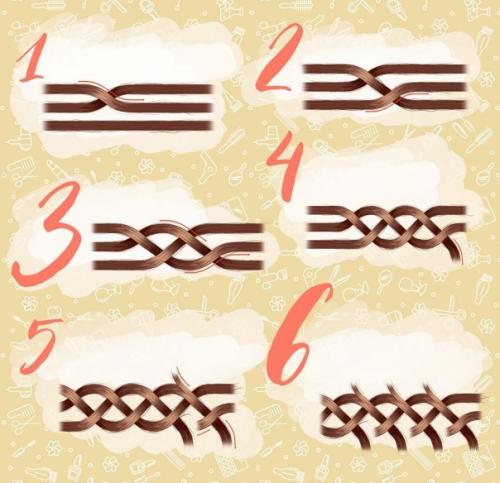 Изысканный колосок с выпущенными прядями. 01