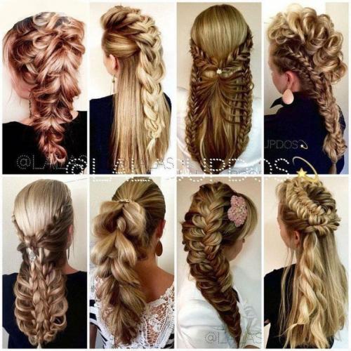 Топ - идеи причесок с модным плетением на лето 2016. 03