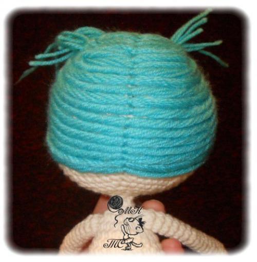 Вязанная крючком кукла морячка лалалупси. 05 Вязанная крючком кукла морячка лалалупси. 05