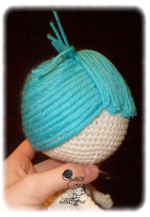 Вязанная крючком кукла морячка лалалупси. 06 Вязанная крючком кукла морячка лалалупси. 06