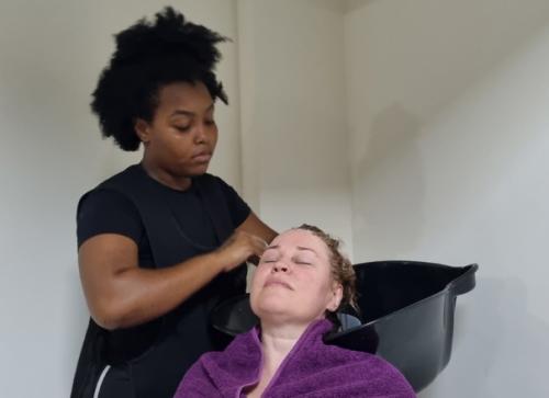 Последний взгляд на уже растрепавшиеся косы и прощаемся с ними! 04