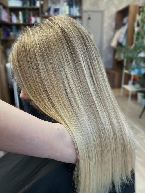 Работа мастера Екатерины, окрашивание в технике шатуш. 02 Работа мастера Екатерины, окрашивание в технике шатуш. 02