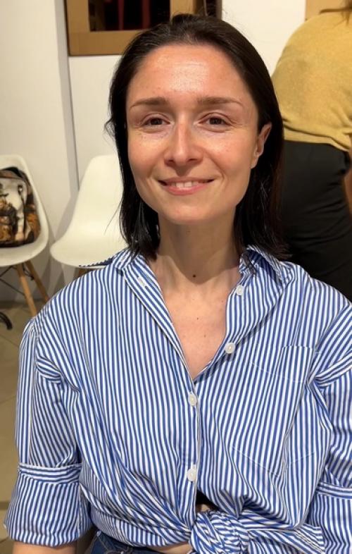 Вечерний макияж и укладка для модного показа. 04