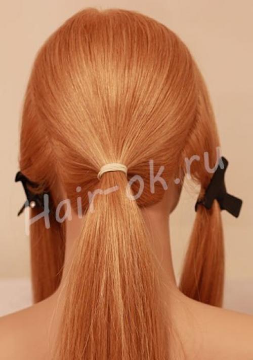 Вечерняя прическа с двумя косами! 01