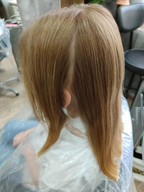 Работа мастера Екатерины, окрашивание в технике шатуш. 05 Работа мастера Екатерины, окрашивание в технике шатуш. 05