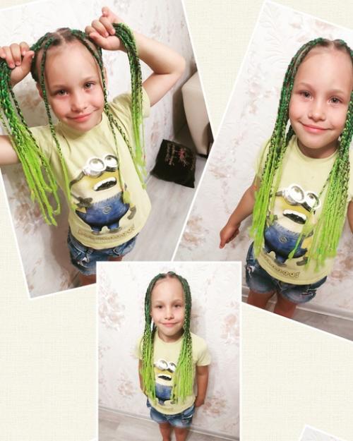 Аафрокосы до и после конечно при виде этой страсти возникает вопрос, а не заплести ли косички ребенку и со скольки лет можно заплетать афрокосички? 01