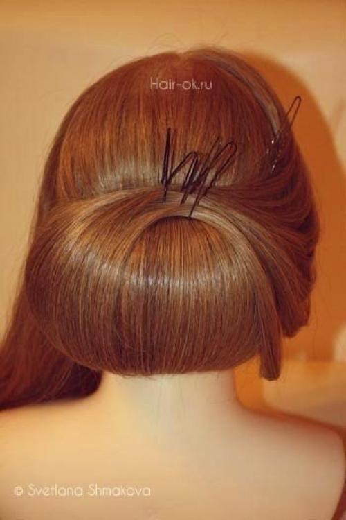 Мы начинаем с создания низкого хвостика. 06 Мы начинаем с создания низкого хвостика. 06