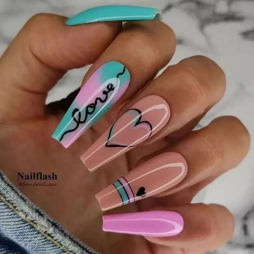 Идеи на длинные ноготки. 03