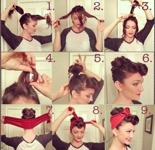 Пин ап прически?  Во все времена считались олицетворением стиля под названием ретро, который был популярен много лет назад. 01