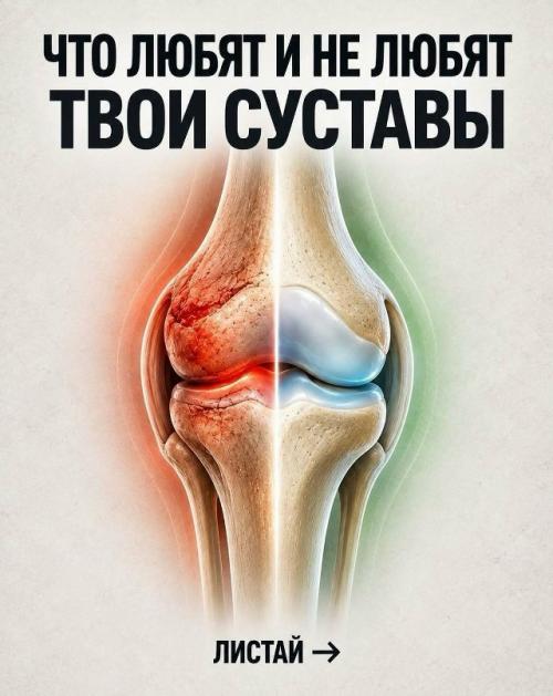 Суставы стареют быстрее не от возраста, а от того. 

