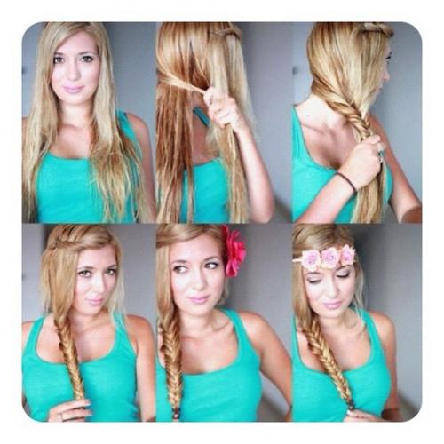 Самые оригинальные прически на каждый день? 07