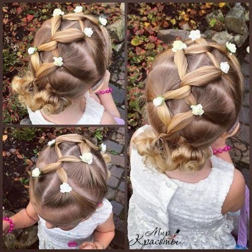 Изысканные и удобные прически для девочек. 06