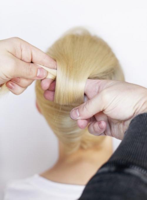 Прическа Ракушка.  Фото - урок? 05