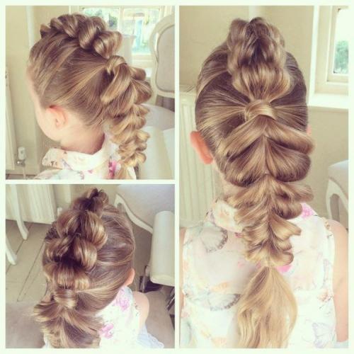 Изысканные и удобные прически для девочек. 05