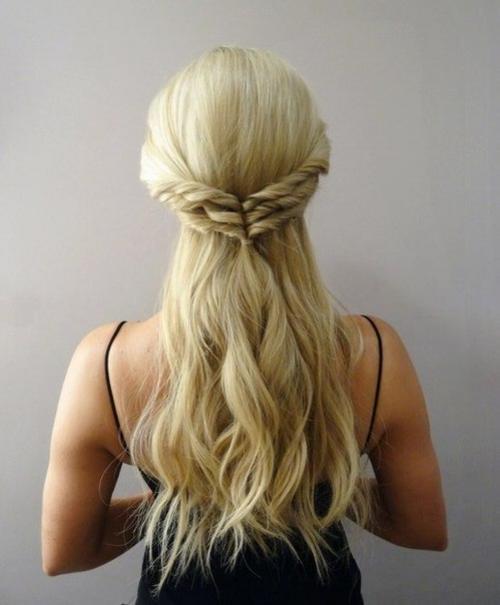 Легкая красивая прическа на резинках! 05