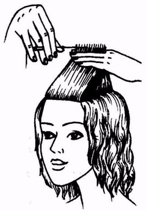 Стрижка каскад на недлинные волосы. 02