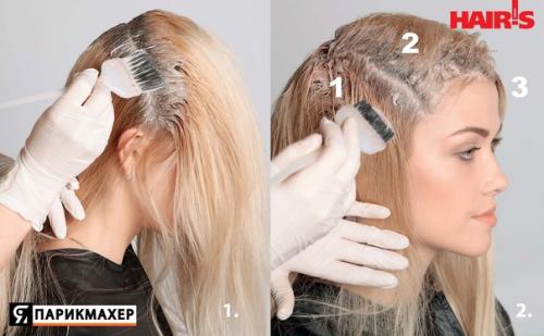 Схема@Gazetap. Окрашивание L'Oreal Professionnel. 01