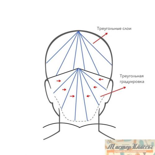 Полезная схема стрижки боб с чёлкой и ниспадающими прядями возле лица. 05