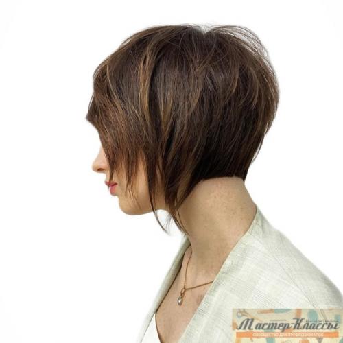 Полезная схема стрижки боб с чёлкой и ниспадающими прядями возле лица. 01