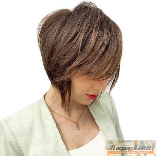Полезная схема стрижки боб с чёлкой и ниспадающими прядями возле лица. 02