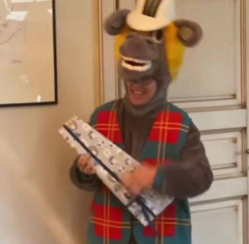 В день рождения сына Ксения собчак примерила костюм осла. 02