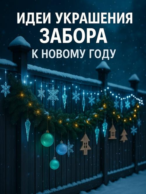 Зима - идеальное время, чтобы превратить обычный забор в настоящую новогоднюю сказку.

